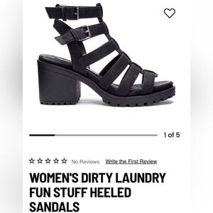 Dirty Laundry “fun, stuff” strappy heeled sandals! Size 10. Perfect condition!